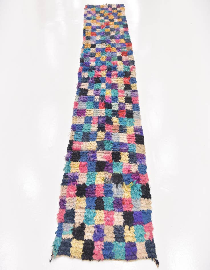 Detail image of 2' 10 x 11' 3  Hand Knotted Moroccan Runner Rug