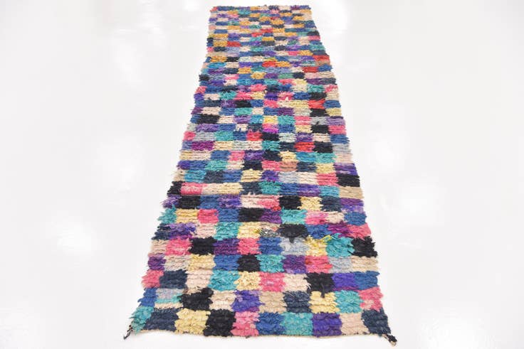 Detail image of 2' 10 x 11' 3 Hand Knotted Moroccan Runner Rug
