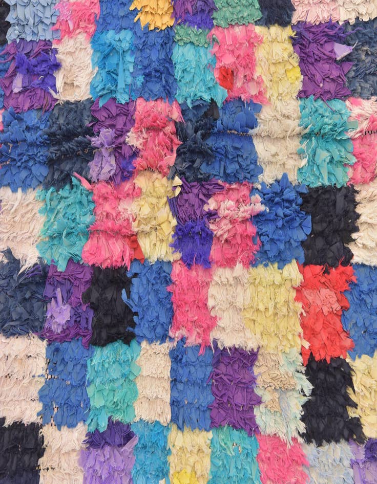 Detail image of 2' 10 x 11' 3  Hand Knotted Moroccan Runner Rug