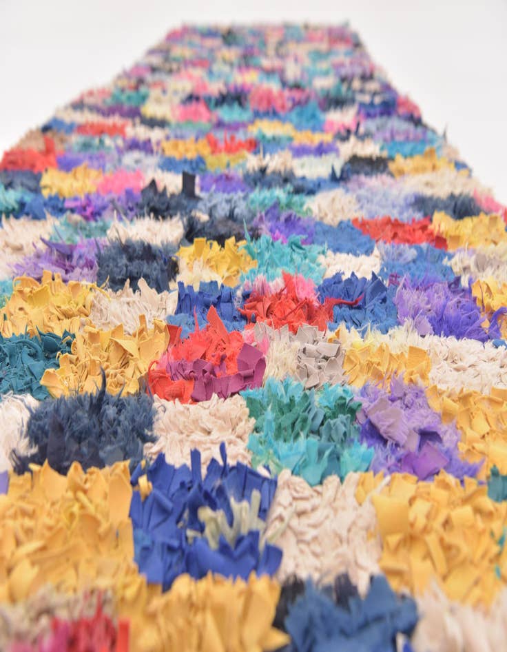 Detail image of 2' 10 x 11' 3  Hand Knotted Moroccan Runner Rug