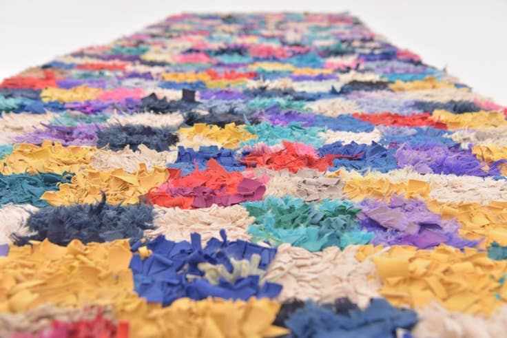 Detail image of 2' 10 x 11' 3 Hand Knotted Moroccan Runner Rug