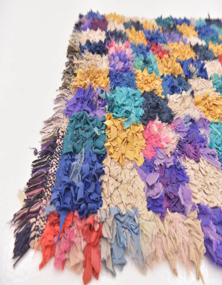 Detail image of 2' 10 x 11' 3  Hand Knotted Moroccan Runner Rug