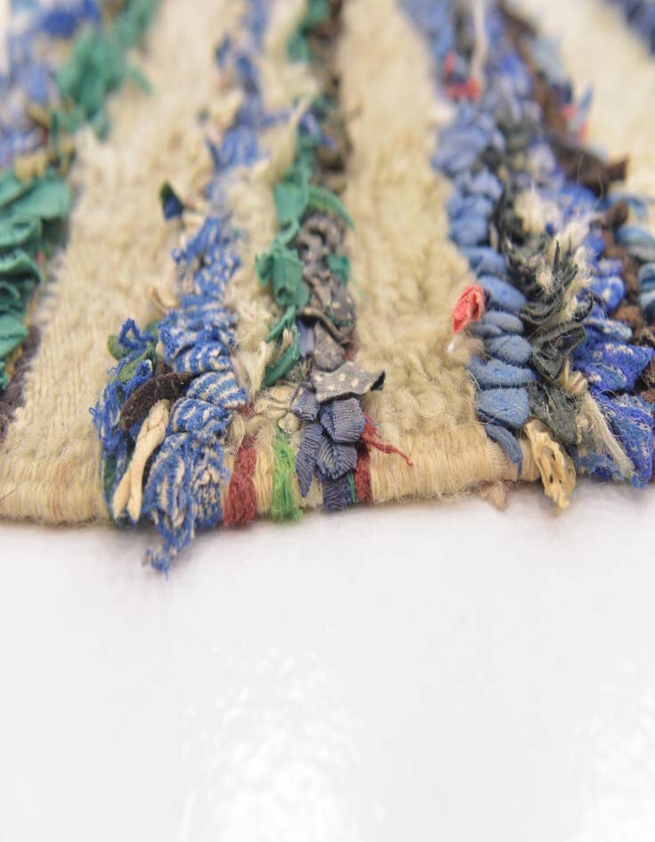 Detail image of 4' 5 x 7' 8  Hand Knotted Moroccan Wool Runner Rug