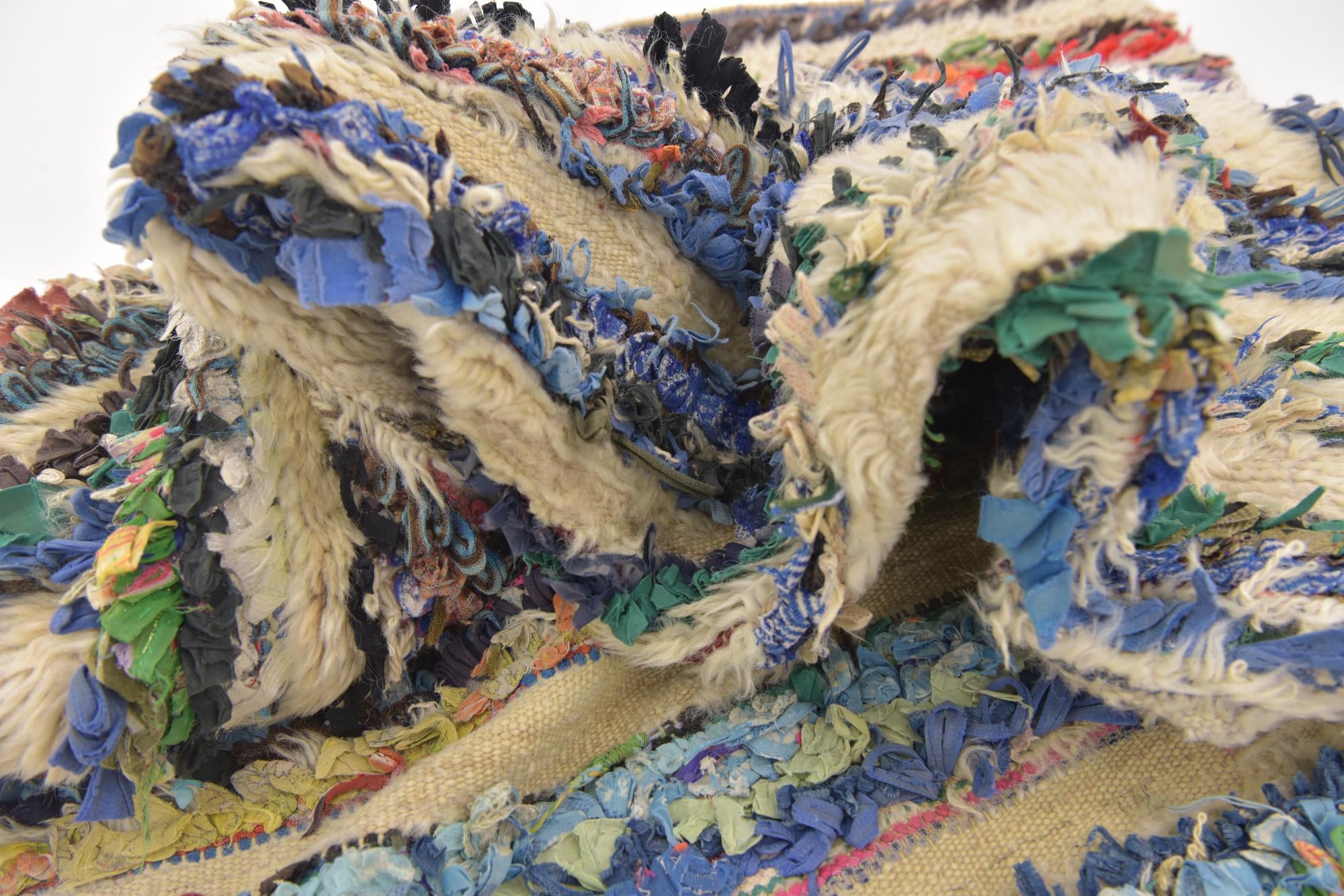 4' 5 x 7' 8 Hand Knotted Moroccan Wool Runner Rug
