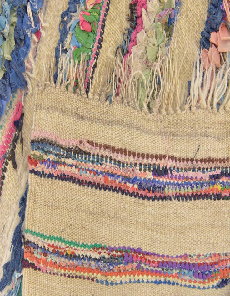 Detail image of 4' 5 x 7' 8  Hand Knotted Moroccan Wool Runner Rug