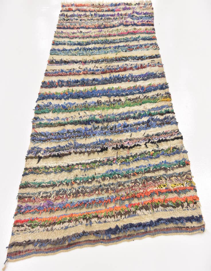 Detail image of 4' 5 x 7' 8  Hand Knotted Moroccan Wool Runner Rug