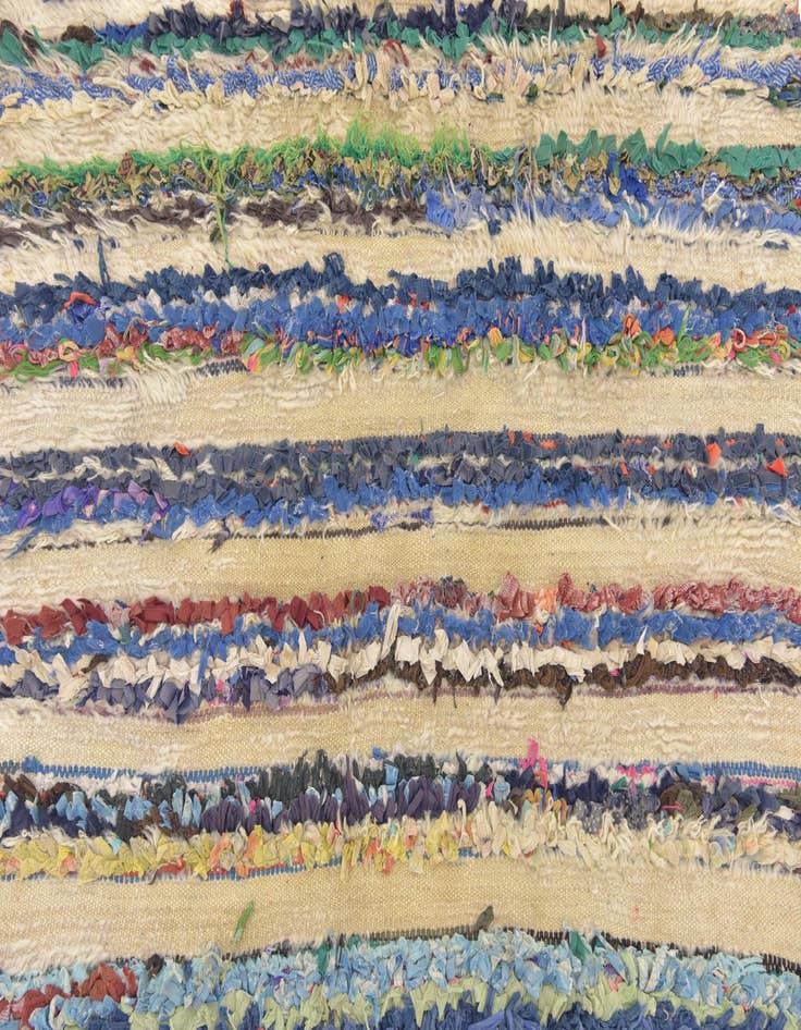 Detail image of 4' 5 x 7' 8  Hand Knotted Moroccan Wool Runner Rug