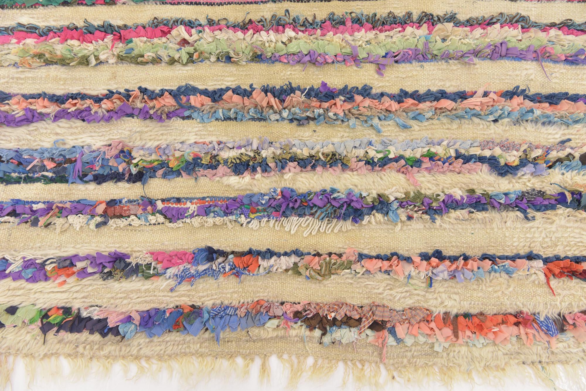 4' 5 x 7' 8 Hand Knotted Moroccan Wool Runner Rug