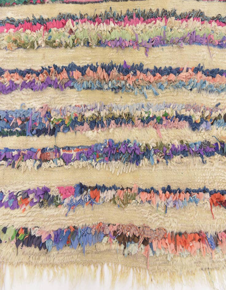 Detail image of 4' 5 x 7' 8  Hand Knotted Moroccan Wool Runner Rug