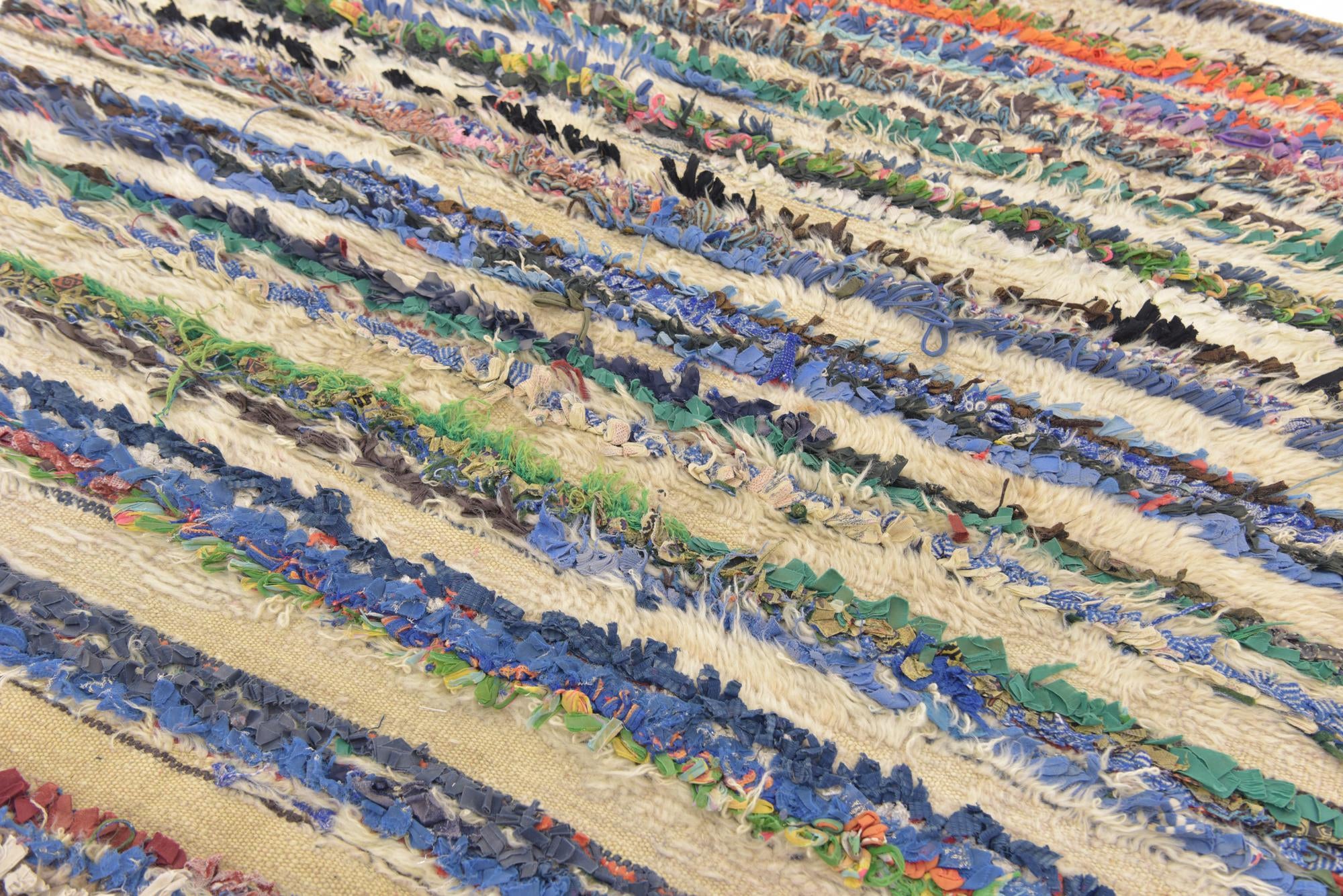 4' 5 x 7' 8 Hand Knotted Moroccan Wool Runner Rug