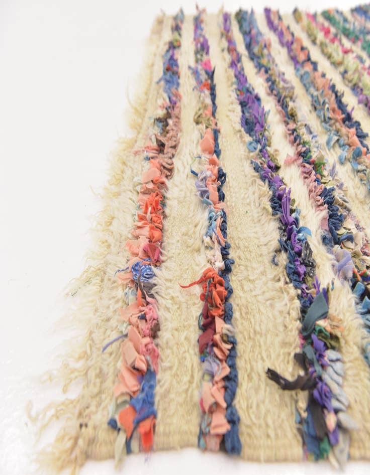 Detail image of 4' 5 x 7' 8  Hand Knotted Moroccan Wool Runner Rug