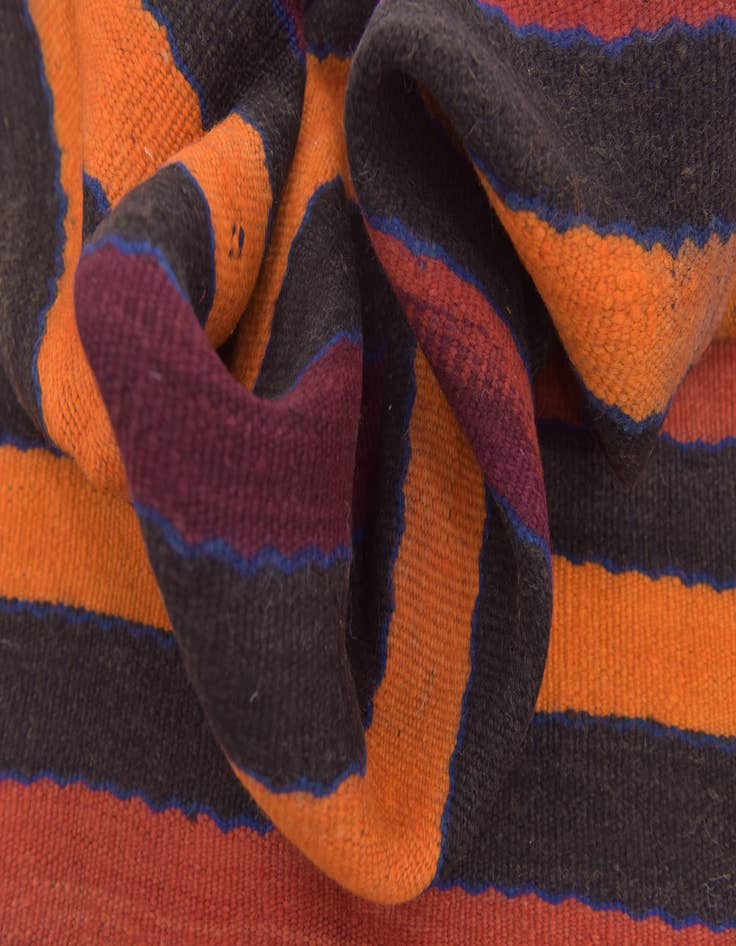 Detail image of 4' 6 x 9' 6  Hand Knotted Moroccan Wool Runner Rug