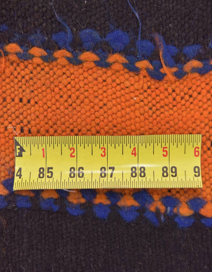 Detail image of 4' 6 x 9' 6  Hand Knotted Moroccan Wool Runner Rug