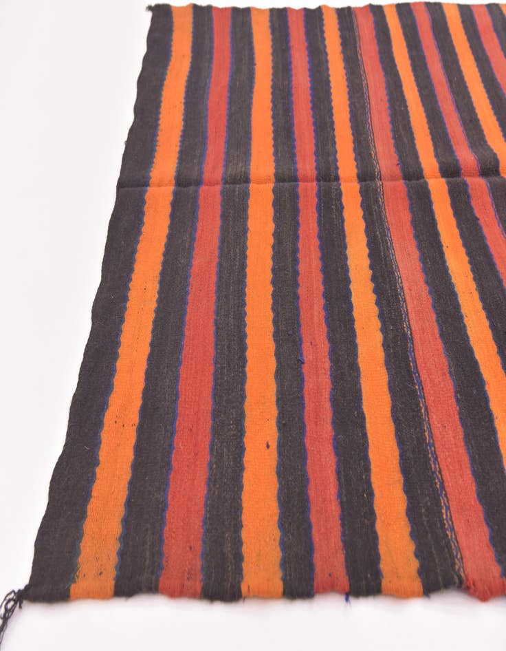 Detail image of 4' 6 x 9' 6  Hand Knotted Moroccan Wool Runner Rug