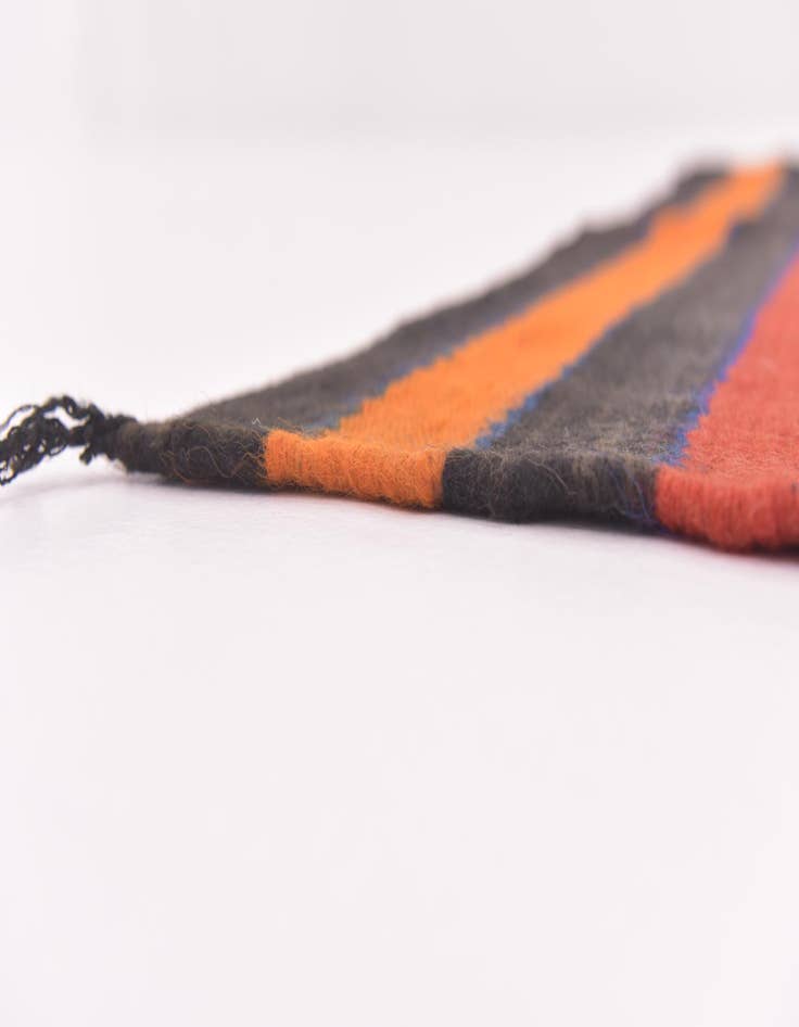 Detail image of 4' 6 x 9' 6  Hand Knotted Moroccan Wool Runner Rug