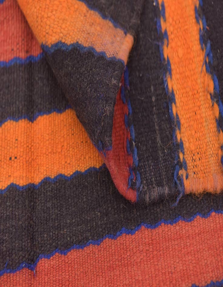 Detail image of 4' 6 x 9' 6  Hand Knotted Moroccan Wool Runner Rug