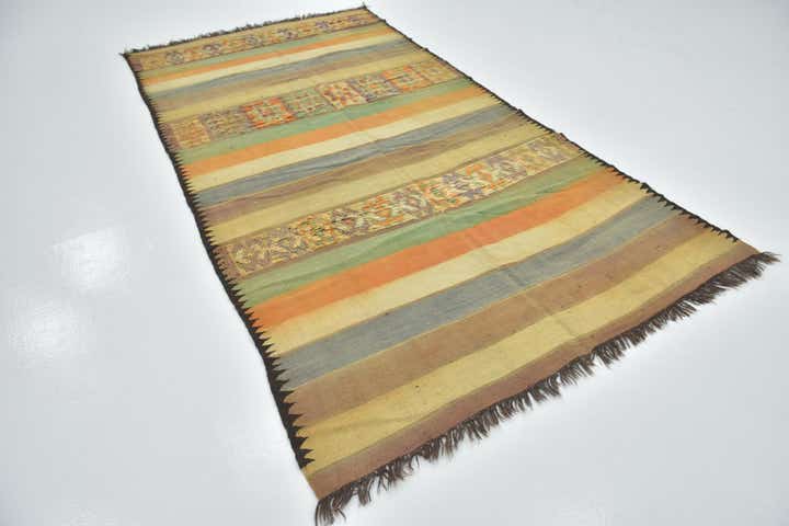 5' 5 x 10' Hand Knotted Moroccan Wool Runner Rug