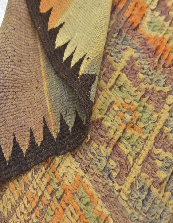 Detail image of 5' 5 x 10'  Hand Knotted Moroccan Wool Runner Rug