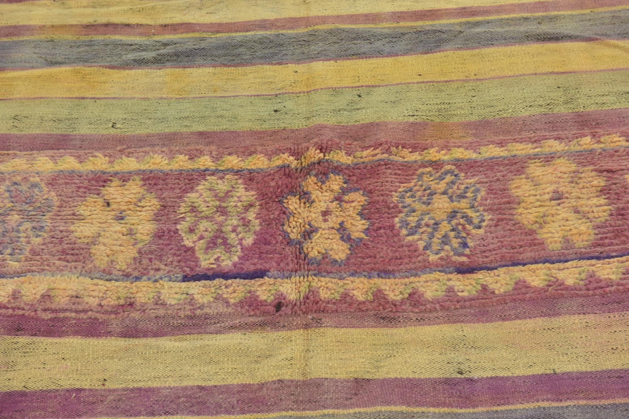 5' 9 x 10' Hand Knotted Moroccan Wool Runner Rug