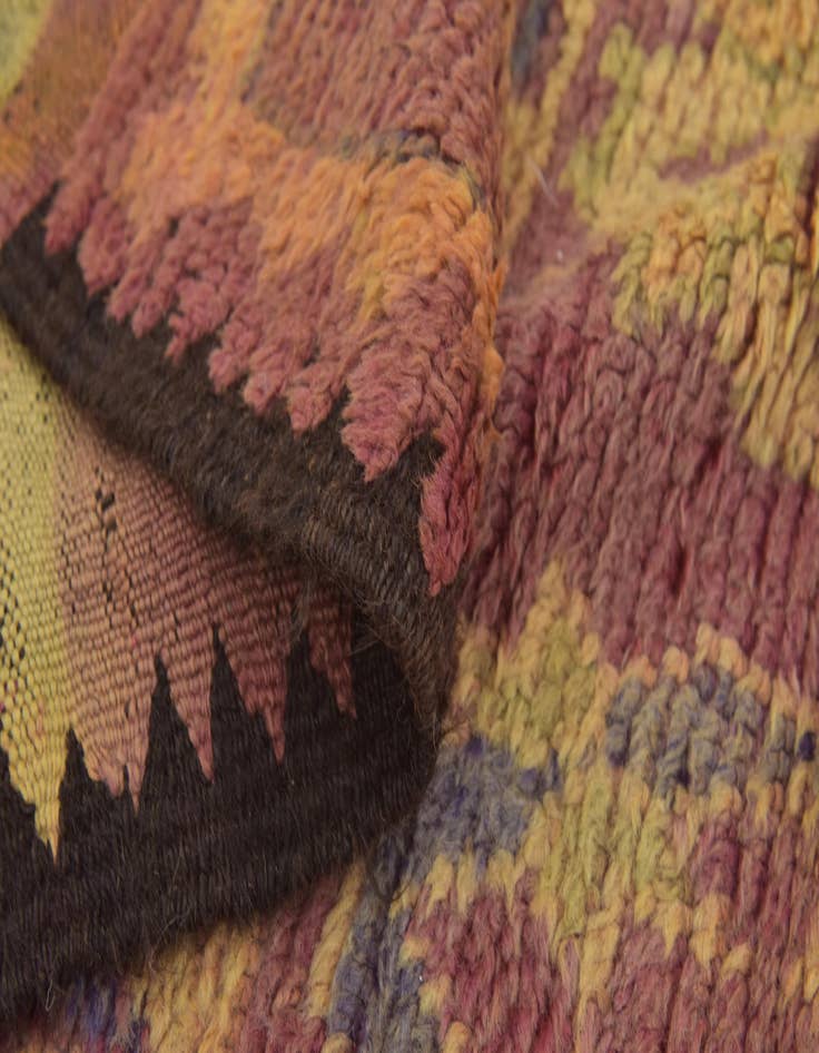 Detail image of 5' 9 x 10'  Hand Knotted Moroccan Wool Runner Rug