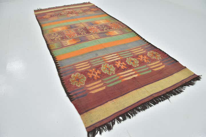 5' 9 x 13' Hand Knotted Moroccan Wool Runner Rug
