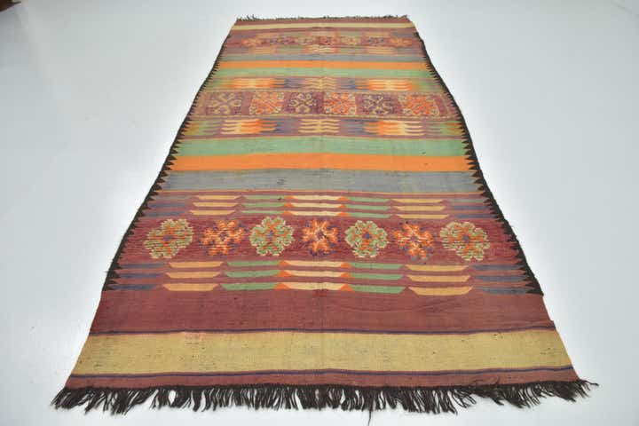 5' 9 x 13' Hand Knotted Moroccan Wool Runner Rug