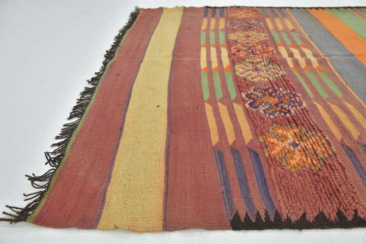5' 9 x 13' Hand Knotted Moroccan Wool Runner Rug
