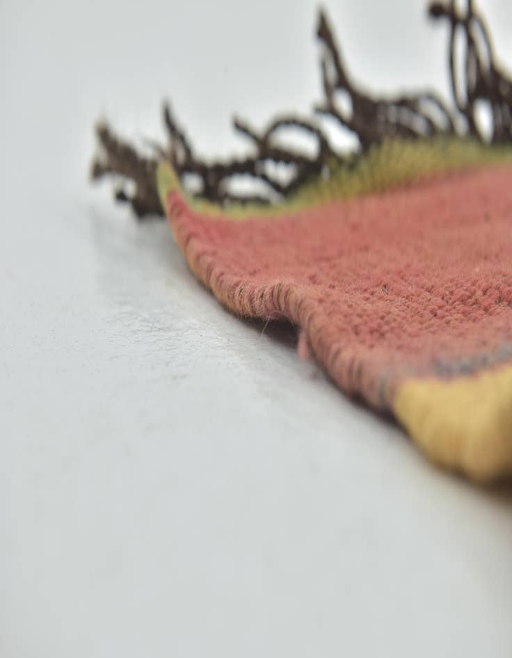 Detail image of 5' 9 x 13'  Hand Knotted Moroccan Wool Runner Rug