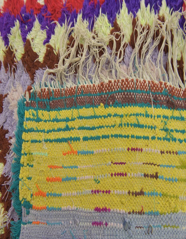 Detail image of 2' 10 x 9' 9  Hand Knotted Moroccan Wool Runner Rug