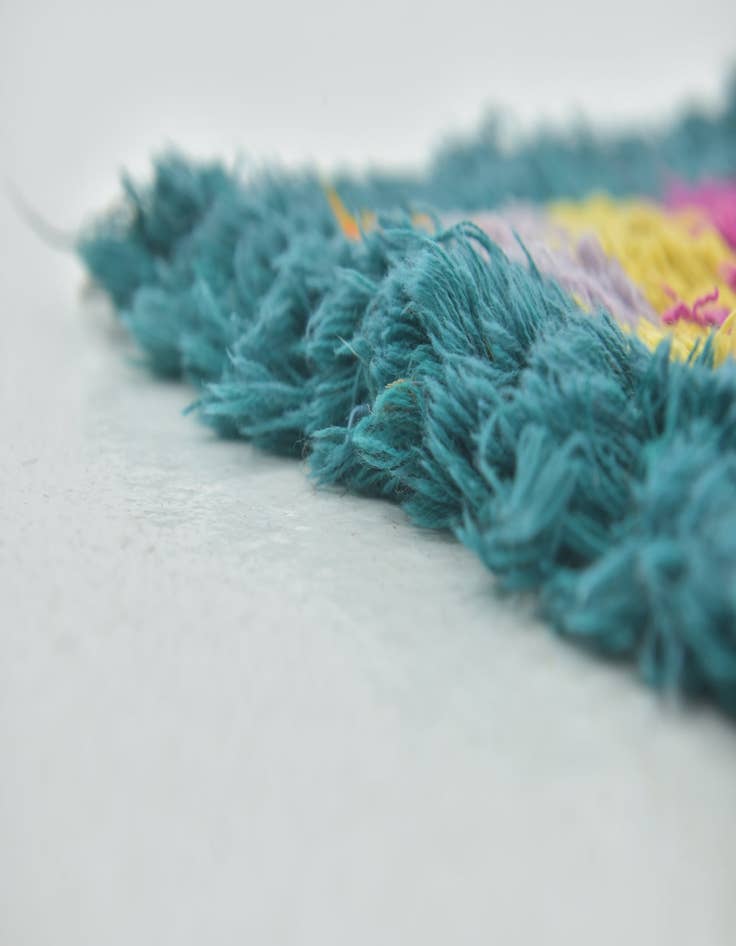 Detail image of 2' 10 x 9' 9  Hand Knotted Moroccan Wool Runner Rug