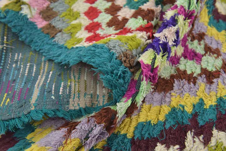 2' 10 x 9' 9 Hand Knotted Moroccan Wool Runner Rug