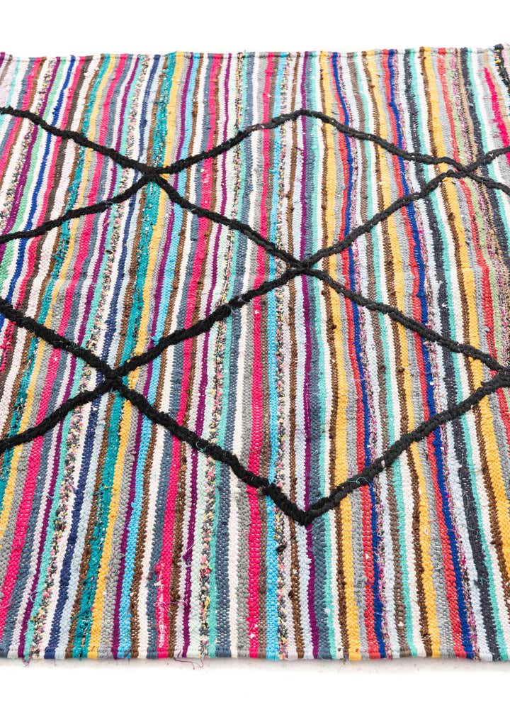 5' x 9' 6 Hand Knotted Moroccan Wool Runner Rug