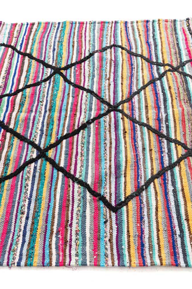 5' x 9' 6 Hand Knotted Moroccan Wool Runner Rug