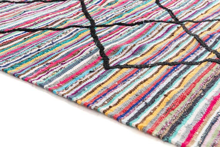 Detail image of 5' x 9' 6 Hand Knotted Moroccan Wool Runner Rug