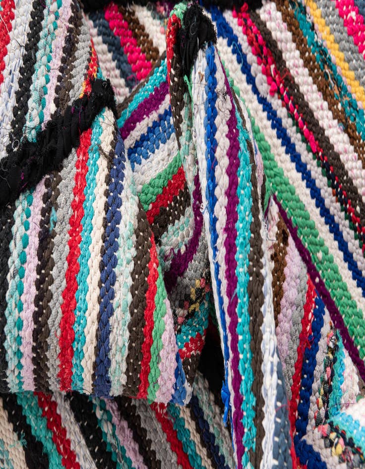 Detail image of 5' x 9' 6  Hand Knotted Moroccan Wool Runner Rug