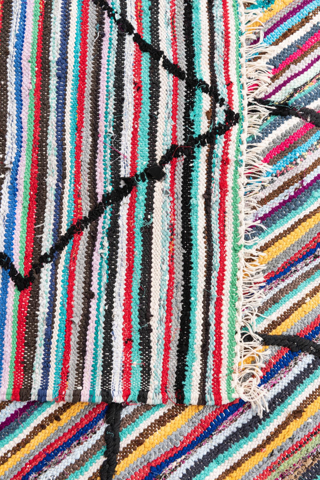 5' x 9' 6 Hand Knotted Moroccan Wool Runner Rug