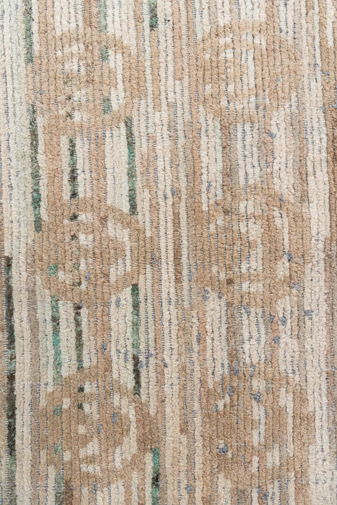 5' x 10' 1 Hand Knotted Moroccan Wool Runner Rug