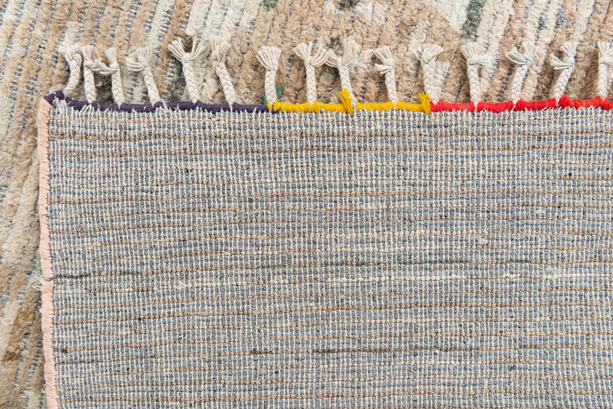 5' x 10' 1 Hand Knotted Moroccan Wool Runner Rug