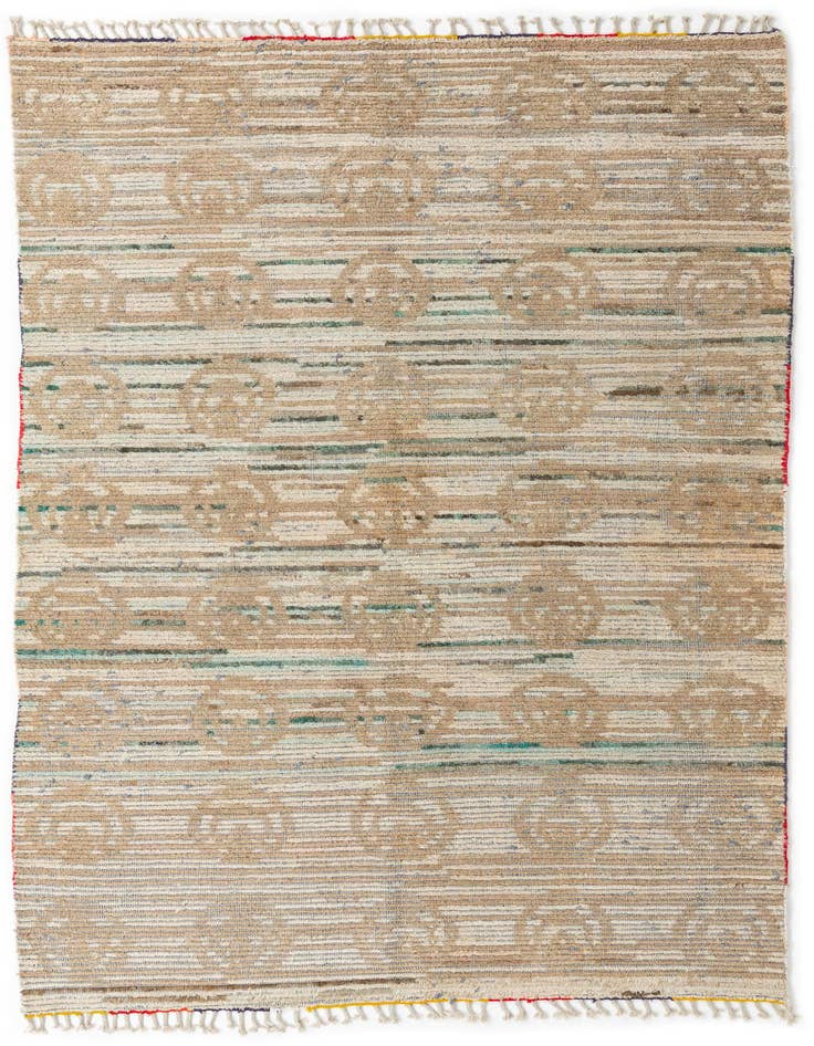 Detail image of 5' x 10' 1 Hand Knotted Moroccan Wool Runner Rug