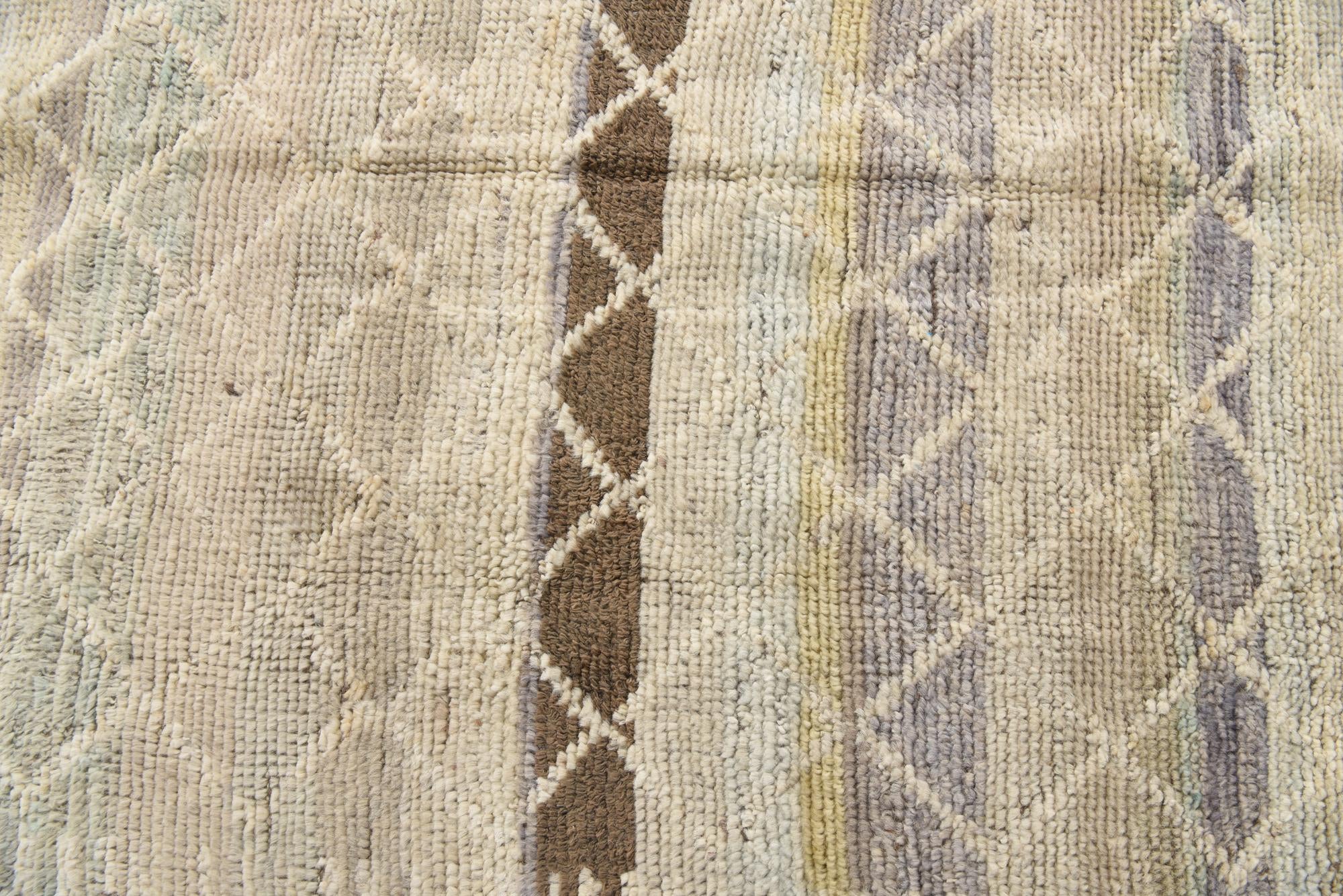 2' 2 x 9' 11 Hand Knotted Moroccan Wool Runner Rug