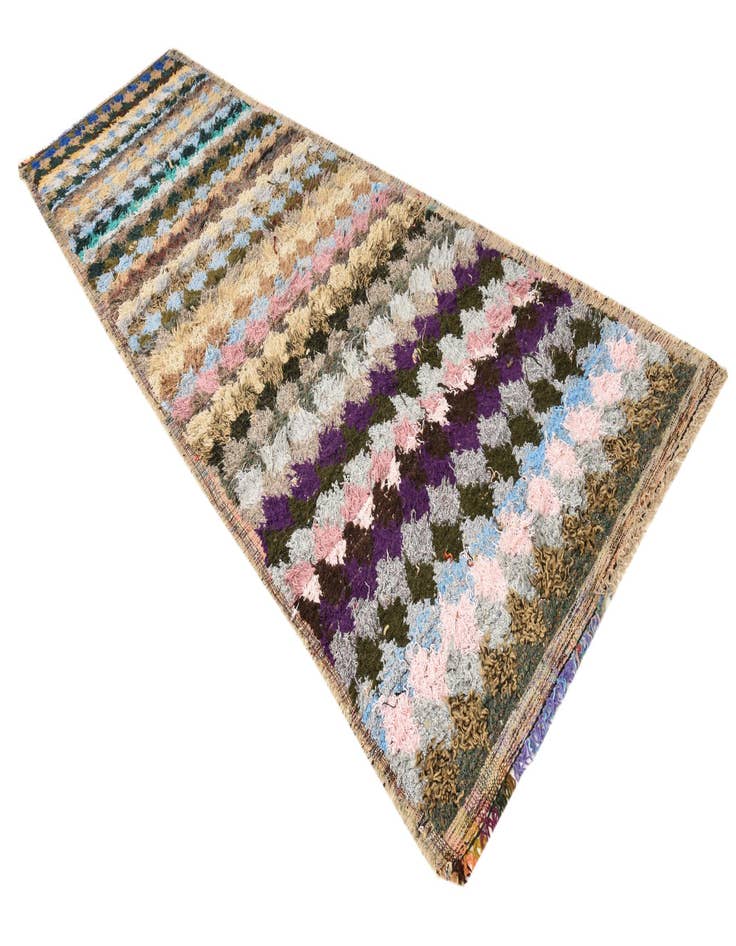 Detail image of 4' 4 x 14' 9  Hand Knotted Moroccan Wool Runner Rug