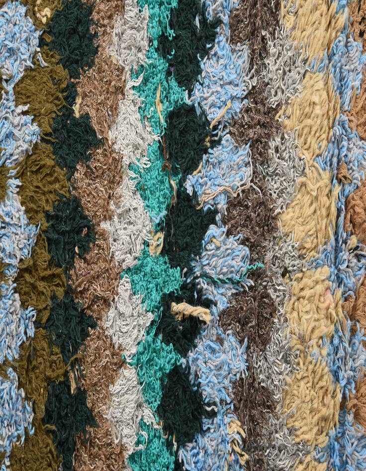 Detail image of 4' 4 x 14' 9  Hand Knotted Moroccan Wool Runner Rug