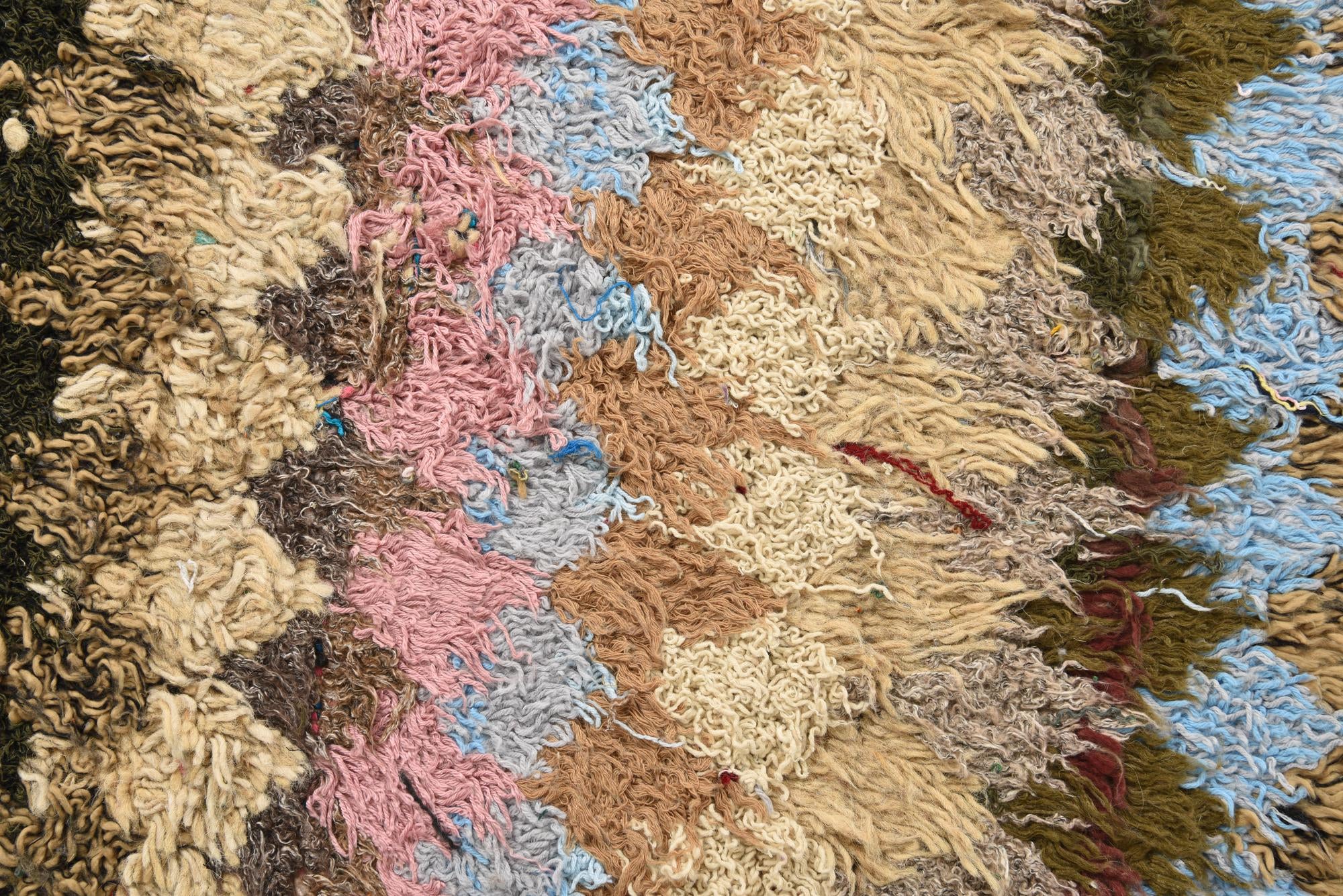 4' 4 x 14' 9 Hand Knotted Moroccan Wool Runner Rug