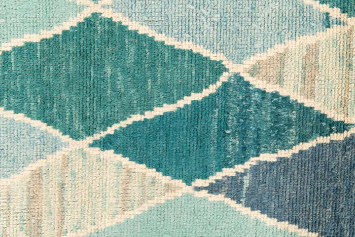 3' x 13' 9 Hand Knotted Moroccan Wool Runner Rug