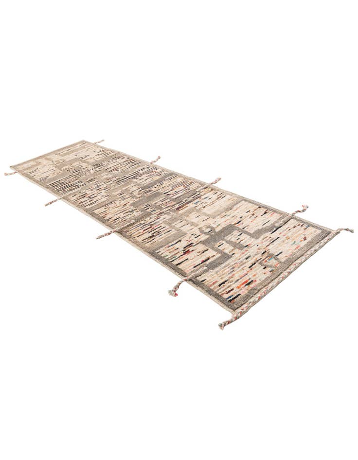Detail image of 2' 10 x 10' 1 Hand Knotted Moroccan Wool Runner Rug