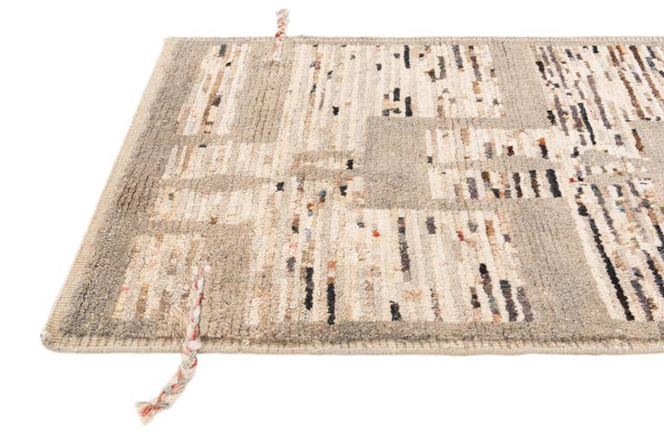 Detail image of 2' 10 x 10' 1 Hand Knotted Moroccan Wool Runner Rug