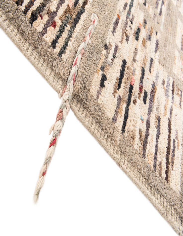 Detail image of 2' 10 x 10' 1  Hand Knotted Moroccan Wool Runner Rug