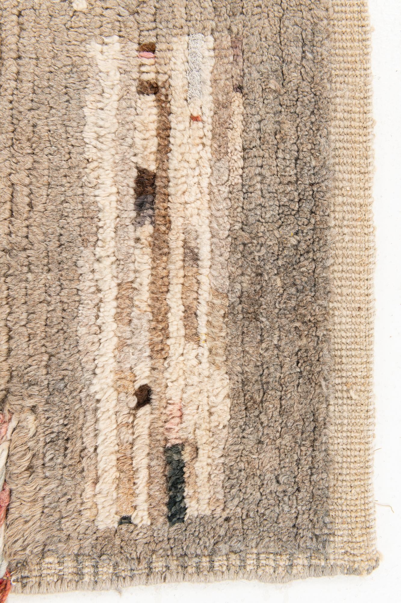 2' 10 x 10' 1 Hand Knotted Moroccan Wool Runner Rug