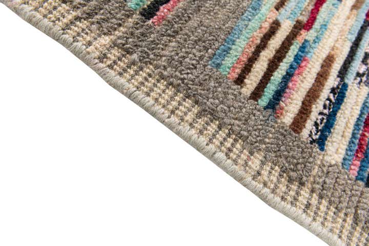 3' x 8' Hand Knotted Moroccan Wool Runner Rug