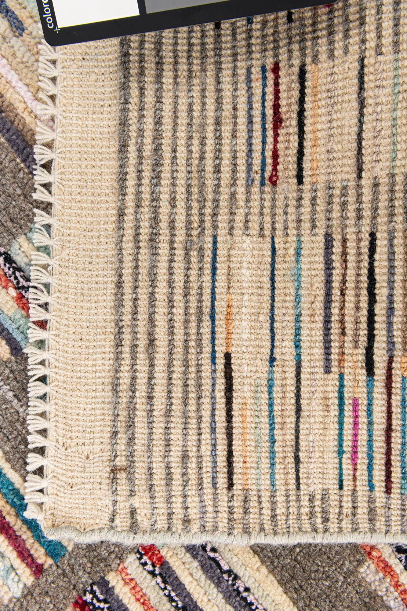 3' x 8' Hand Knotted Moroccan Wool Runner Rug
